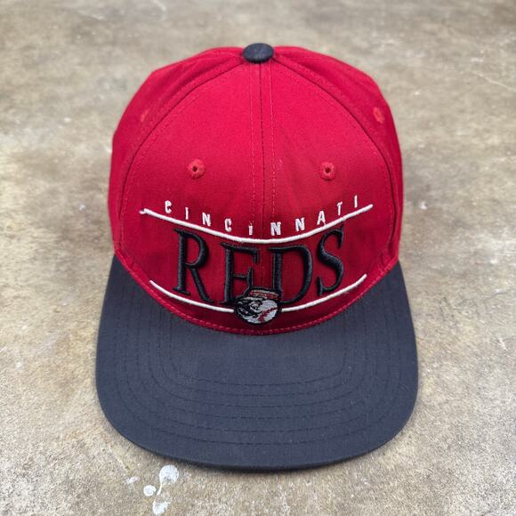 Vintage Cincinnati Reds Hat American Needle Snapback Red Black OSFM - Picture 1 of 8